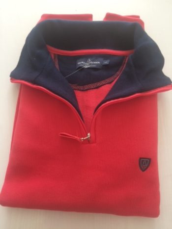sweat camionneur corail de la marque yacht collection- Vêtement de qualité- Sopaouest.fr