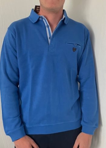 polo blue 4363 de la marque yacht collection- Vêtement de qualité-sopaouest.fr