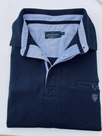 polo marine de la marque yacht collection- vêtement de qualité-sopaouest.fr