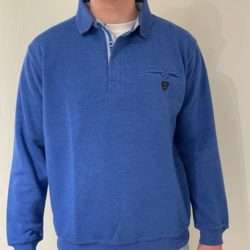 polo- sweat- royal mel ( bleu) de la marque yacht collection- Vêtements de qualité- sopaouest.fr