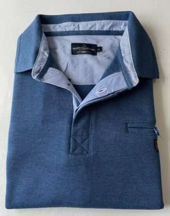 polo- sweat- azul mel (bleu) de la marque yacht collection- Vêtements de qualité-sopaouest.fr