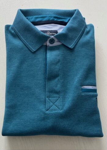 polo bleu turquoise de la marque yacht collection by win's ref 24002 - sopaouest.fr