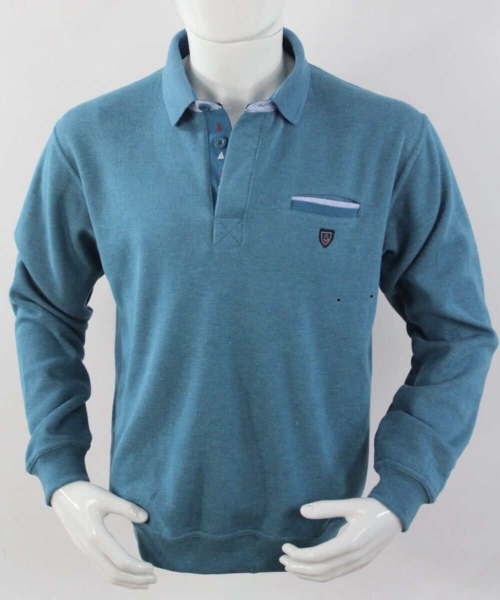 polo bleu turquoise de la marque yacht collection by win's ref 24002 - sopaouest.fr