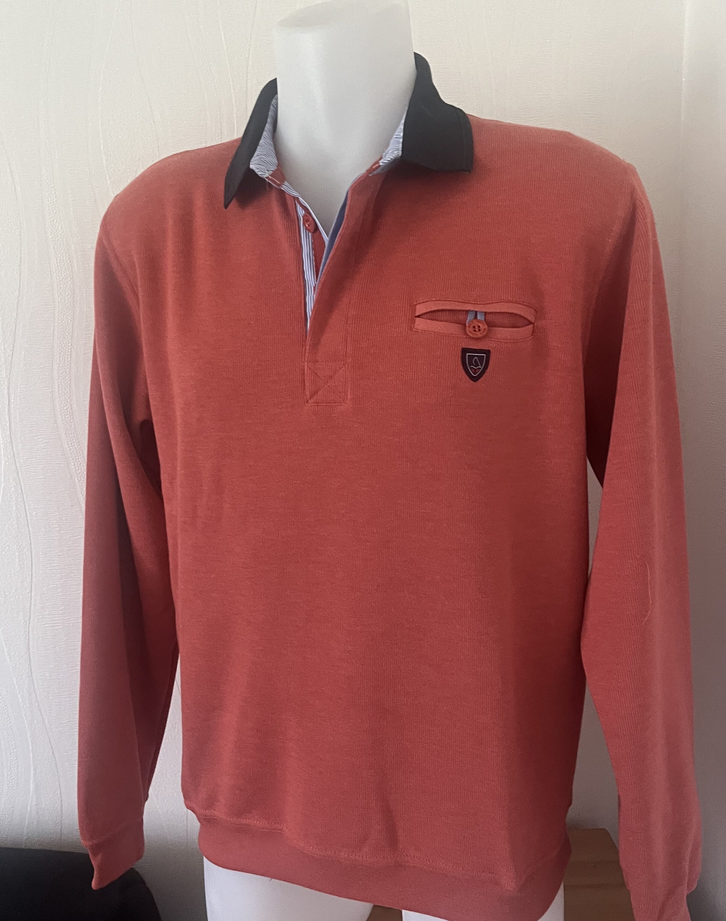 polo rouille tijolo :navy ref G175 de la marque yacht collection. vêtements de qualité by win's.sopaouest.fr