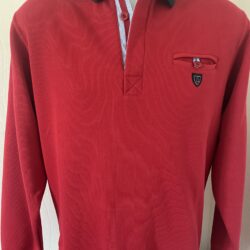 polo hermés/navy de la marque yacht collection ref G 175 . vêtements de qualité by win's. sopaouest.fr